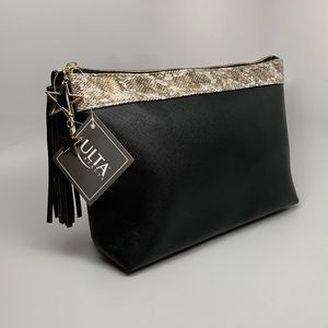 ULTA Beauty Black & Gold Cosmetic Makeup Bag